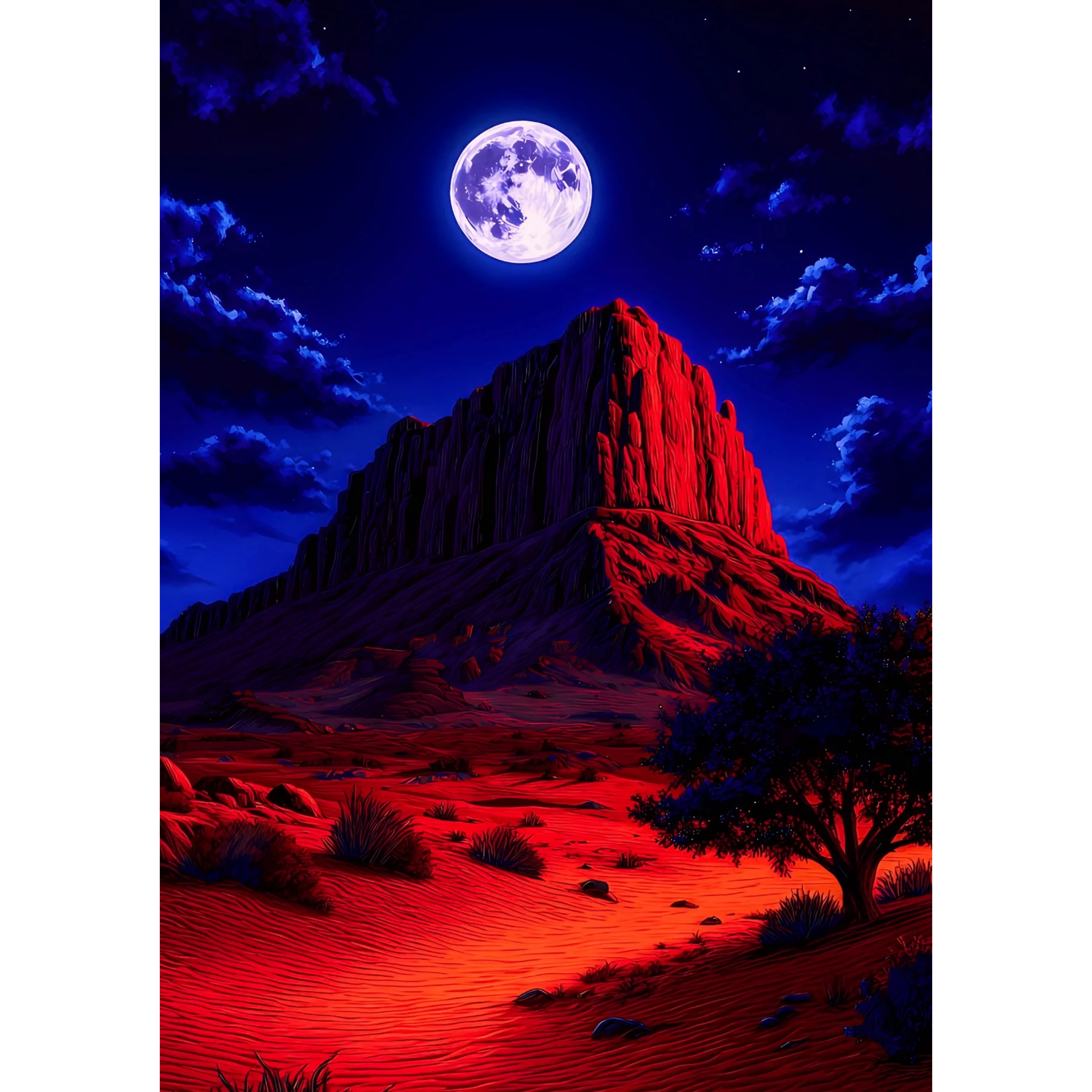 Desert Moon Poster