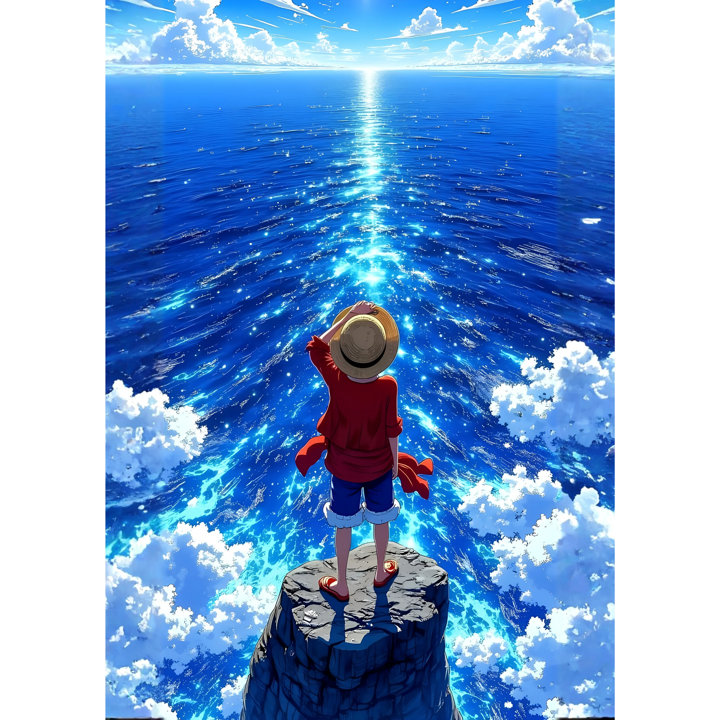 Ocean Horizon Luffy Poster