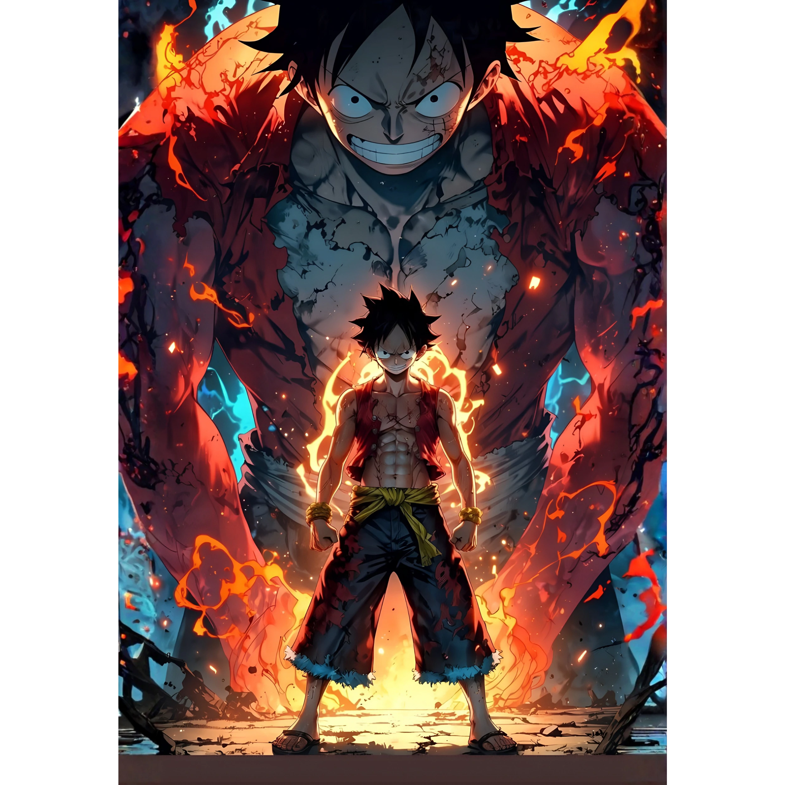 Awakened Luffy Poster