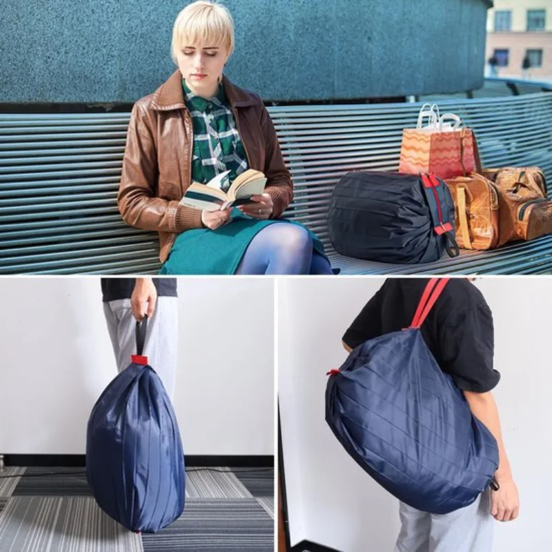 Sac de sport, nylon imperméable, pliable, sac réglable, adapté aux activités quotidiennes, aux voyages, au shopping, au camping, à la plage