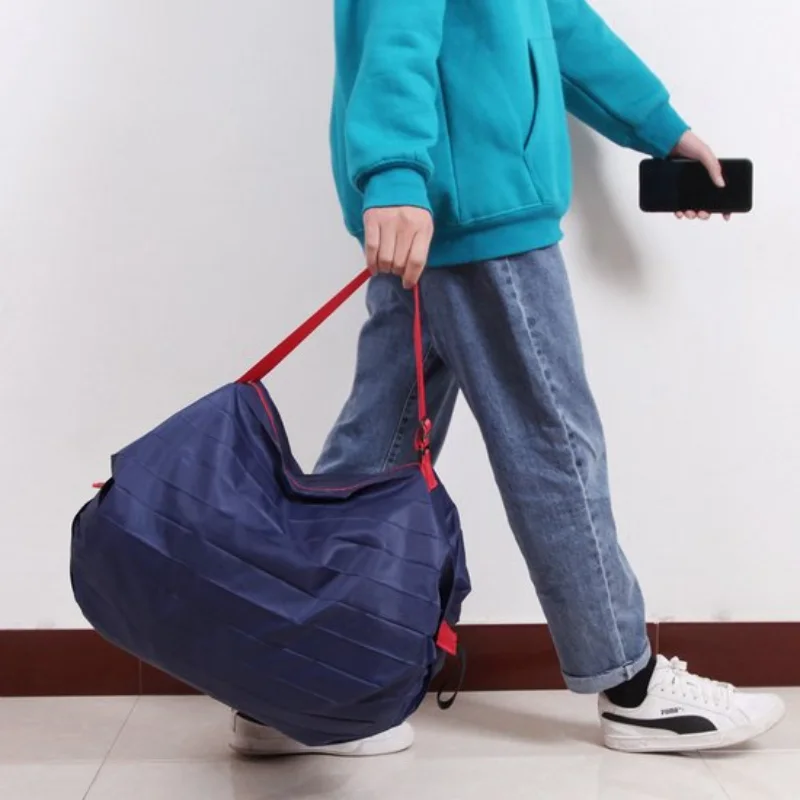 Sac de sport, nylon imperméable, pliable, sac réglable, adapté aux activités quotidiennes, aux voyages, au shopping, au camping, à la plage