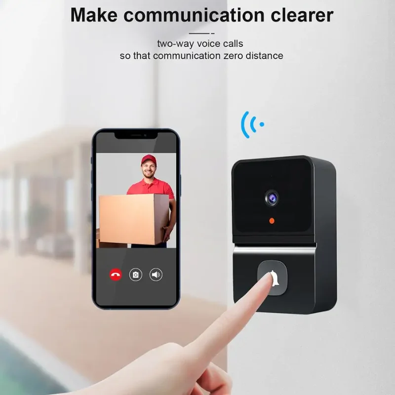 Wireless Door Bell - 32 songs - VOBEE JK02-AC Black