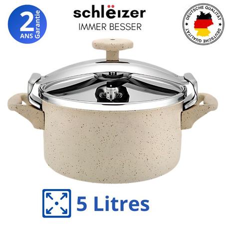 schlëizer Cocotte Minute - Autocuiseur - Revetement Granit - 5 Litres