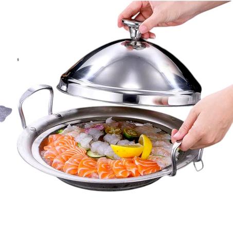 Tajine en Inox de 34 cm : Élégance et Tradition à votre Table