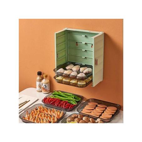 Plateau suspendu pour rangement de cuisine, idéal pour organiser vos ustensiles ménagers