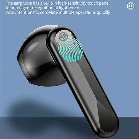 TENGOO T10 Écouteur Bluetooth 5.1 Tactile Stéréo 9D avec power bank