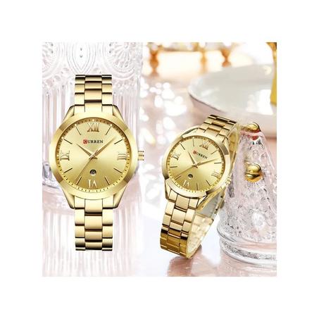 Curren Montre OR Femmes Original De LuxeQuartz En Acier Inoxydable Étanche