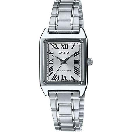 Partagez ce produit    Casio Index chiffres romains - Carre pour femmes - Bracelet en acier inoxydable ;