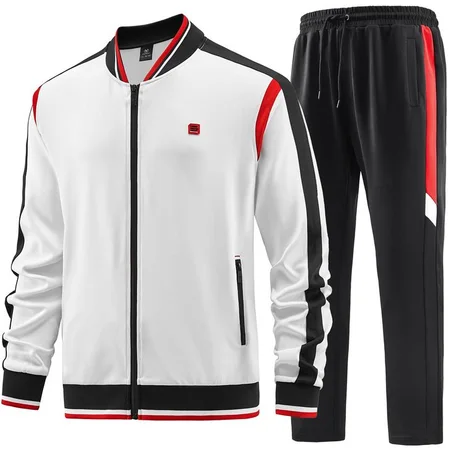 White & Black Urban Tracksuit – Red Line