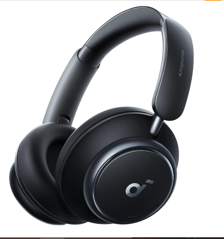 ساوند كور سماعات راس سبيس Q45 من انكر بخاصية الغاء الضوضاء النشطة، تقلل الضوضاء بنسبة تصل الى 98%، وقت تشغيل 50 ساعة، تحكم بالتطبيق، صوت لاسلكي LDAC عالي الدقة، ملاءمة مريحة، مكالمات واضحة، ب