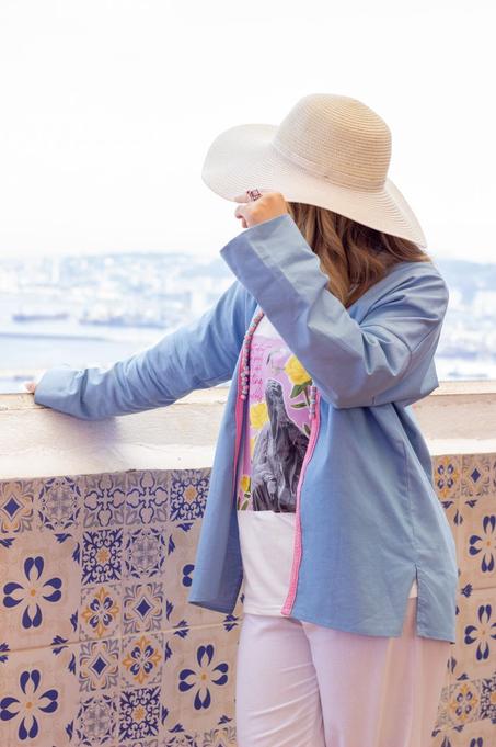 Le ciel d'Alger Kimono Jacket en Jean