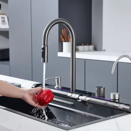 Évier de cuisine cascade multifonction 75cm✖️45cm