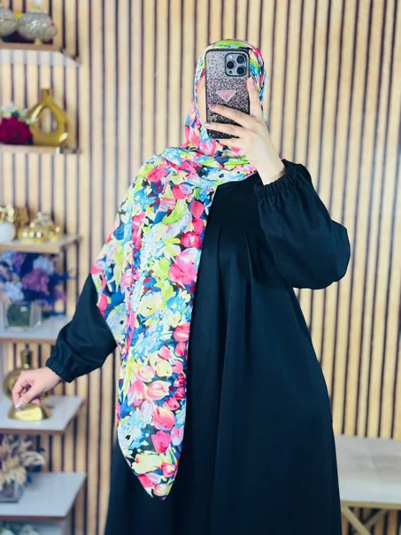 عباية فودان + فولار