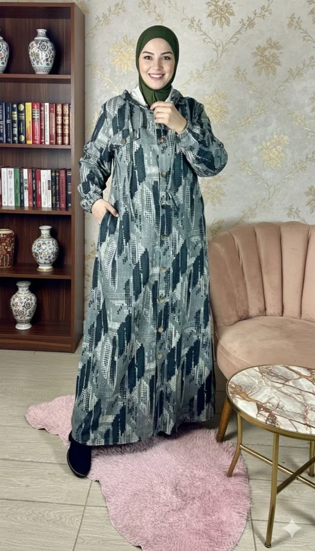 جلابة طويلة بالصدف والقب