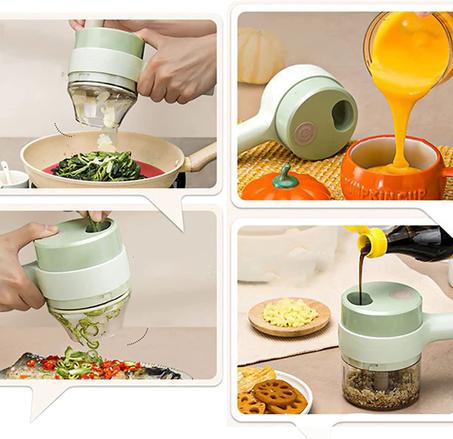 مفرمة إلكترونية للثوم والخضروات قابلة للشحن