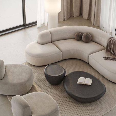 Canapé demi lune  – Design & Confort réunis