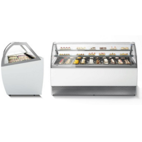 رفوف عرض للحلاويات والمثلجات