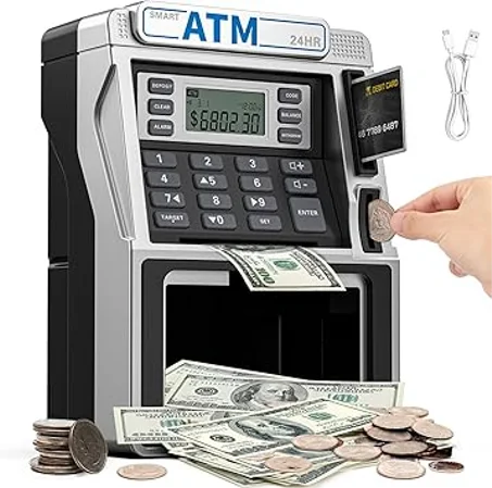 ATM Piggy Bank for Kids: The Ultimate Rechargeable Personal Savings Vault
