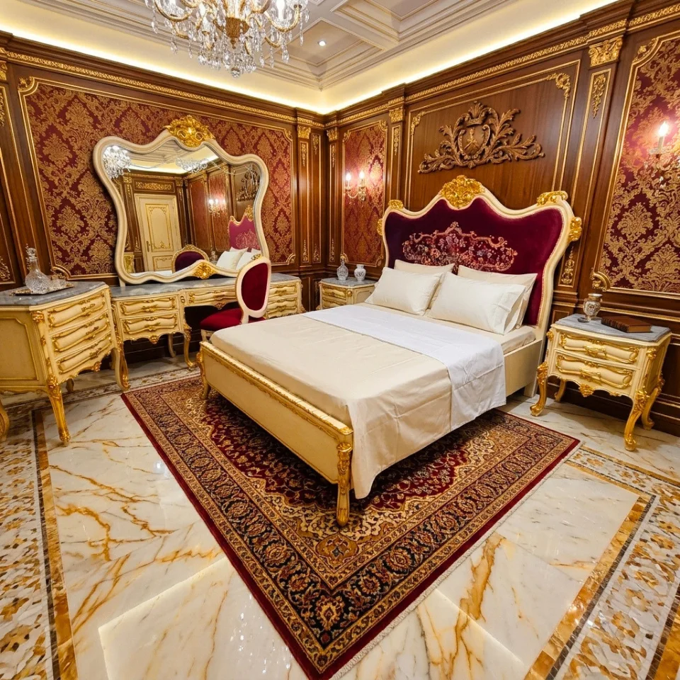 غرف نوم ملكية