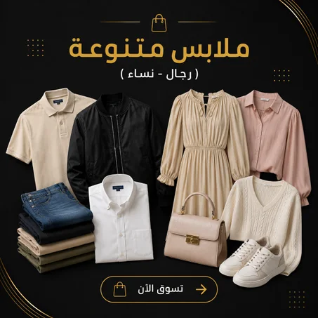 ملابس متنوعة