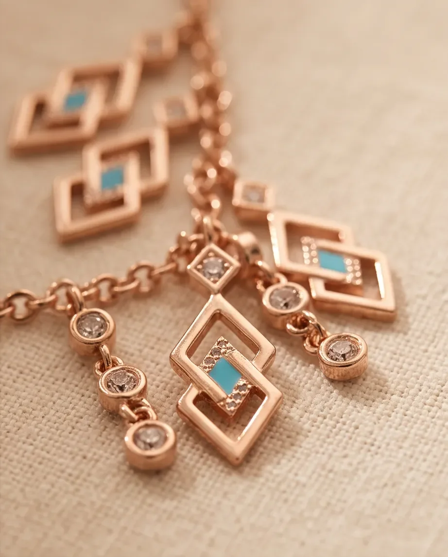 Collier en acier inoxydable – Rose Gold