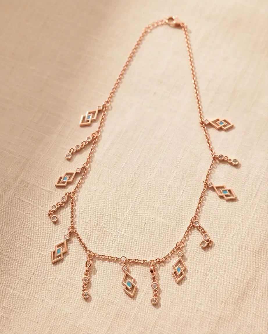 Collier en acier inoxydable – Rose Gold