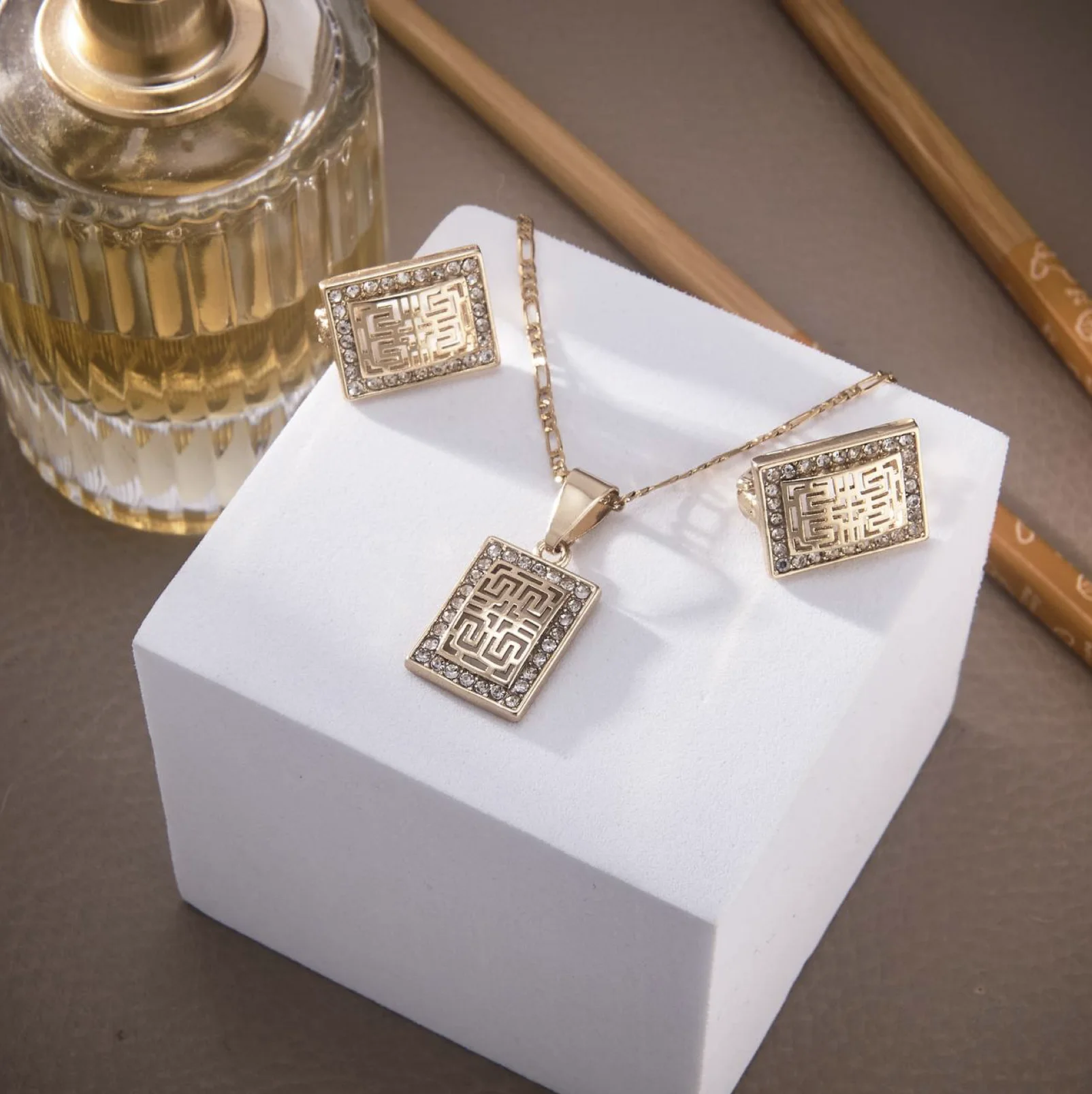 Pack Horizon — Parure Collier & Boucles d'Oreilles [Ligne Pure]