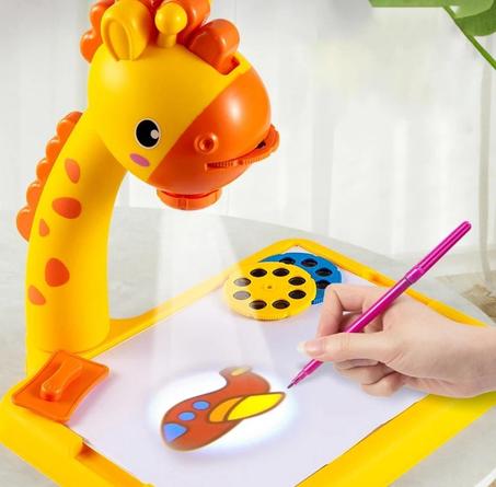 طاولة رسم فنية بجهاز عرض ضوئي للاطفال