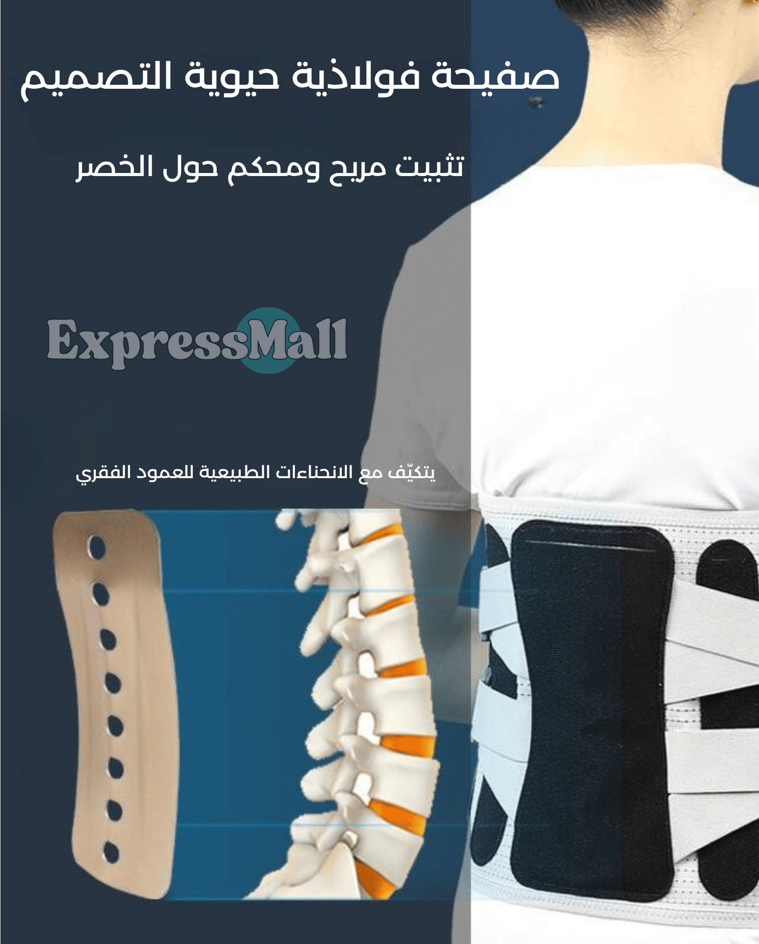 حزام طبي لدعم العمود الفقري وتخفيف الألم السياتيك وتخفيف التشنجات