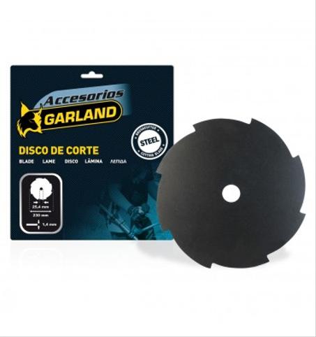 Disco de 8 dientes 230 mm Garland Referencia: 102674