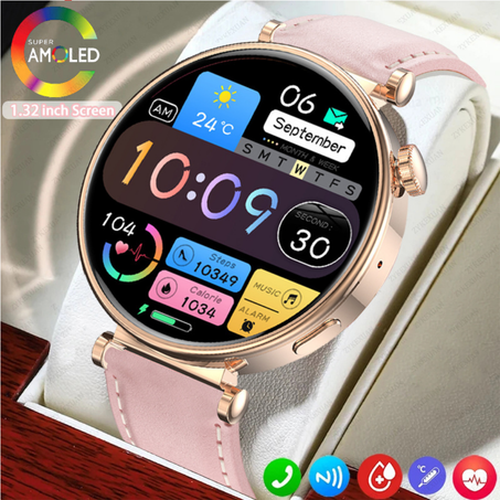 ساعة ذكية جديدة AMOLED للنساء