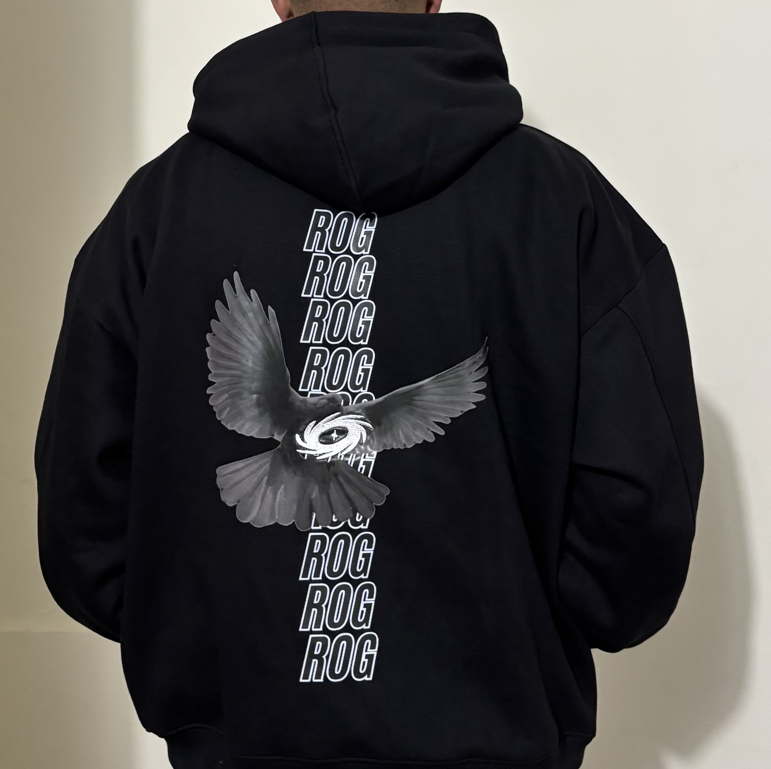 DOVE OF PEACE HOODIE - BLACK