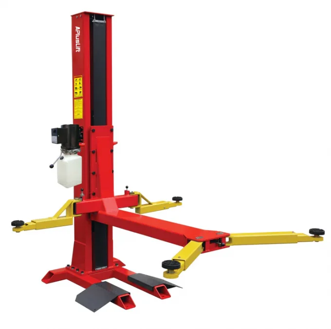 APlustLift SL-7 7,000 lbs Single Post Lift