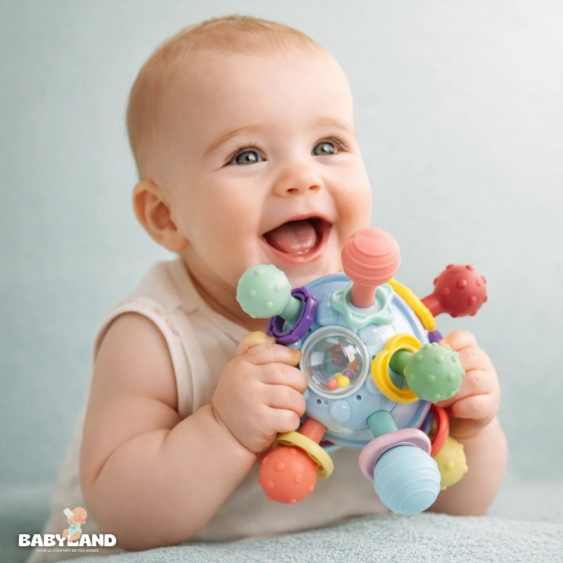 كرة الأطفال لتهدئة ألم الأسنان وتنمية ذكاء الطفل