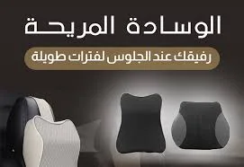 Car Lumbar Pillow 2pcs (Black)