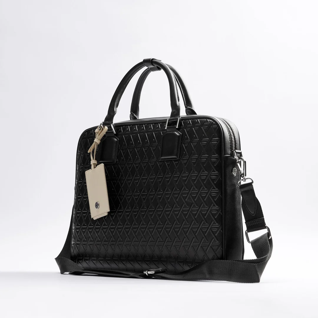 Business mallette en cuir Noir