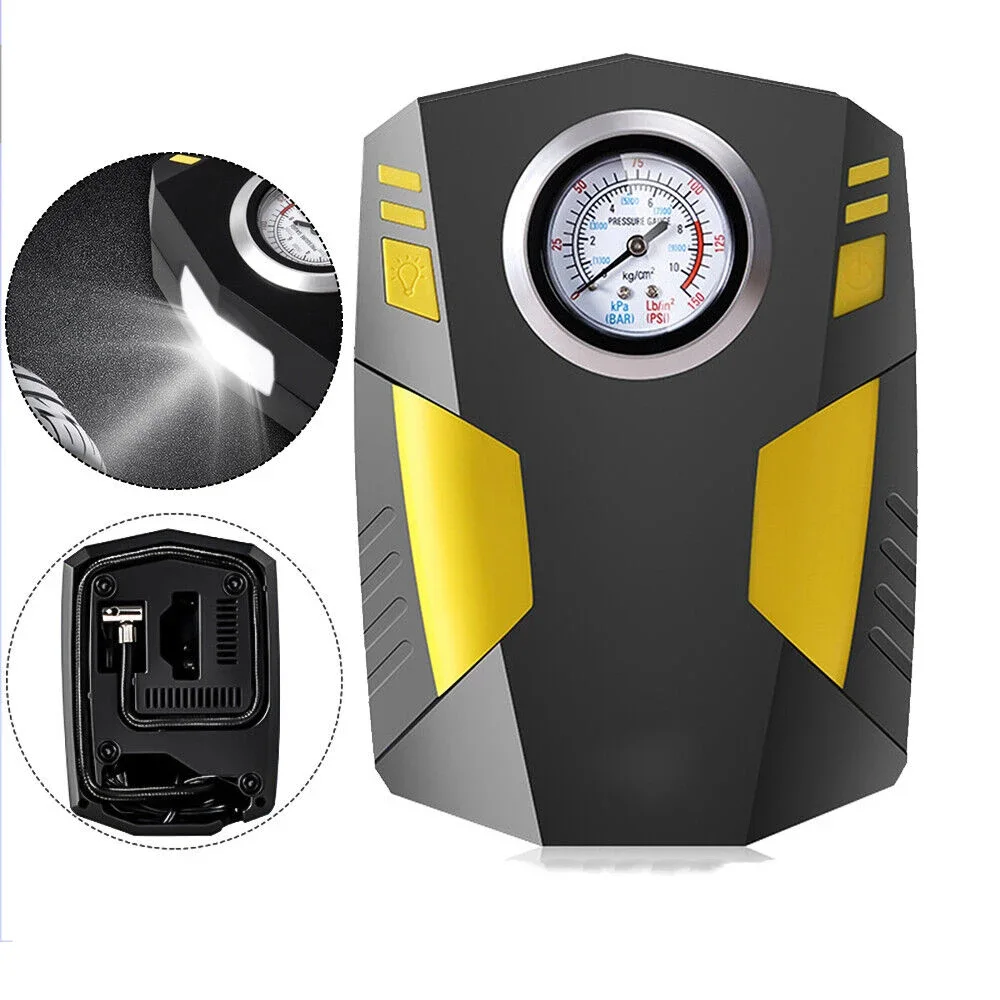 منفاخ اطارات السيارات مع مكنسة محمولة