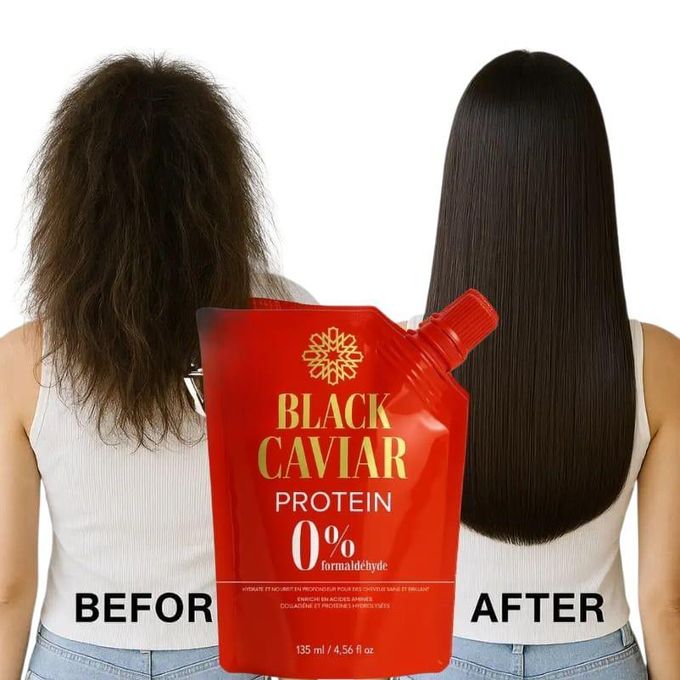 BLACK CAVIAR Lissage Brésilien Black Caviar Protein 0% Formaldéhyde – 135ml