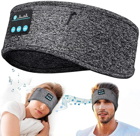 سماعات رأس للنوم بلوتوث 5.0 لاسلكية ثلاثية الابعاد، سماعات للنوم قابلة للغسل للنوم على الجانب مع مكبرات صوت