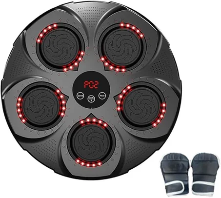 جهاز تدريب ملاكمة موسيقي مع قفازات إلكترونية بلوتوث ذكية