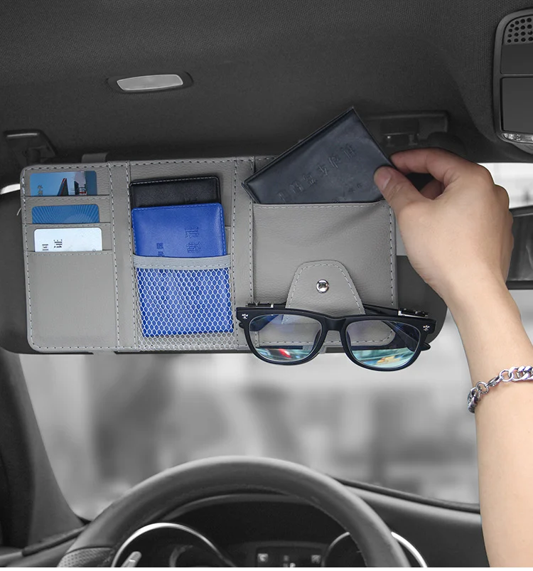 Car visor organizer
