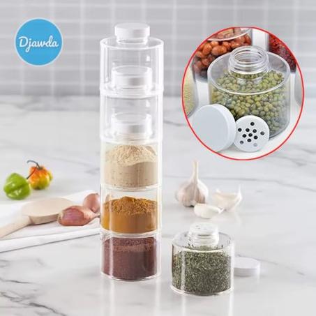 علب تخزين التوابل القابلة للتكديس (T)