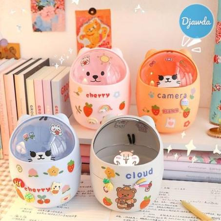 سلة مكتبية بتصميم لطيف - الألوان تُحدد عند تأكيد الطلب