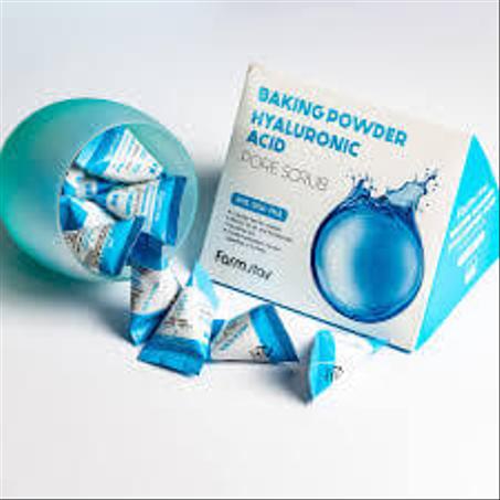 FARMSTAY BAKING POWDER HYALURONIC ACID (PORE SCRUB) AHA BHA PHA