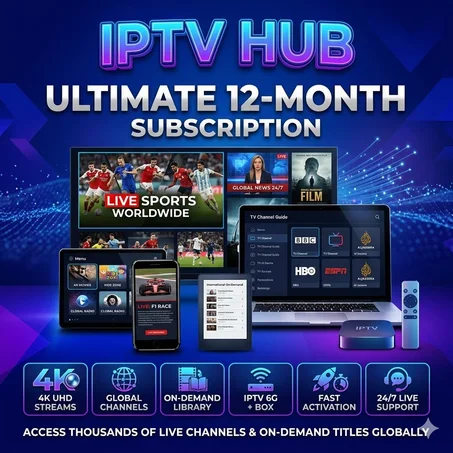 IPTV Subscription – 8K Live TV & VOD | Worldwide Access | Instant Delivery