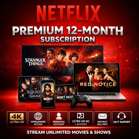 Netflix Premium 12 Months – Full Account