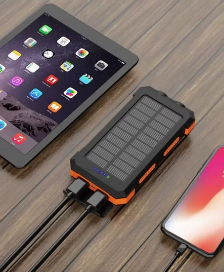 Batterie Externe Solaire 20000mAh Étanche