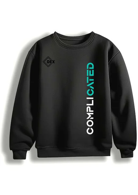 Black Sweatshirt - Complicated designe