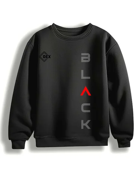 Black Sweatshirt -  "BLACK" Design