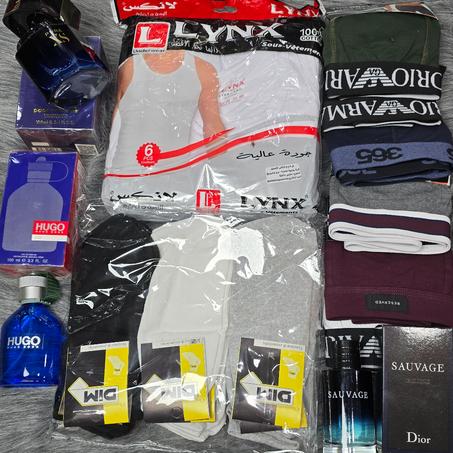 22 قطعة ملابس داخلية + 3 عطور